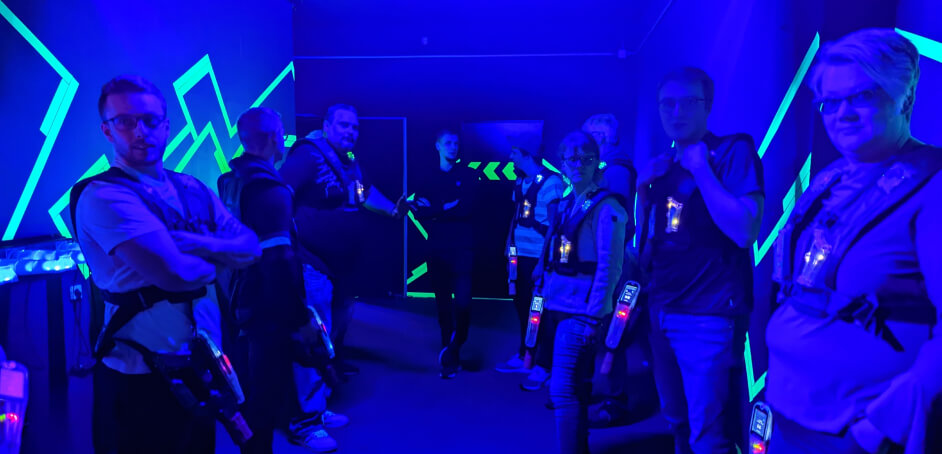 Laser tag Christmas party 2022