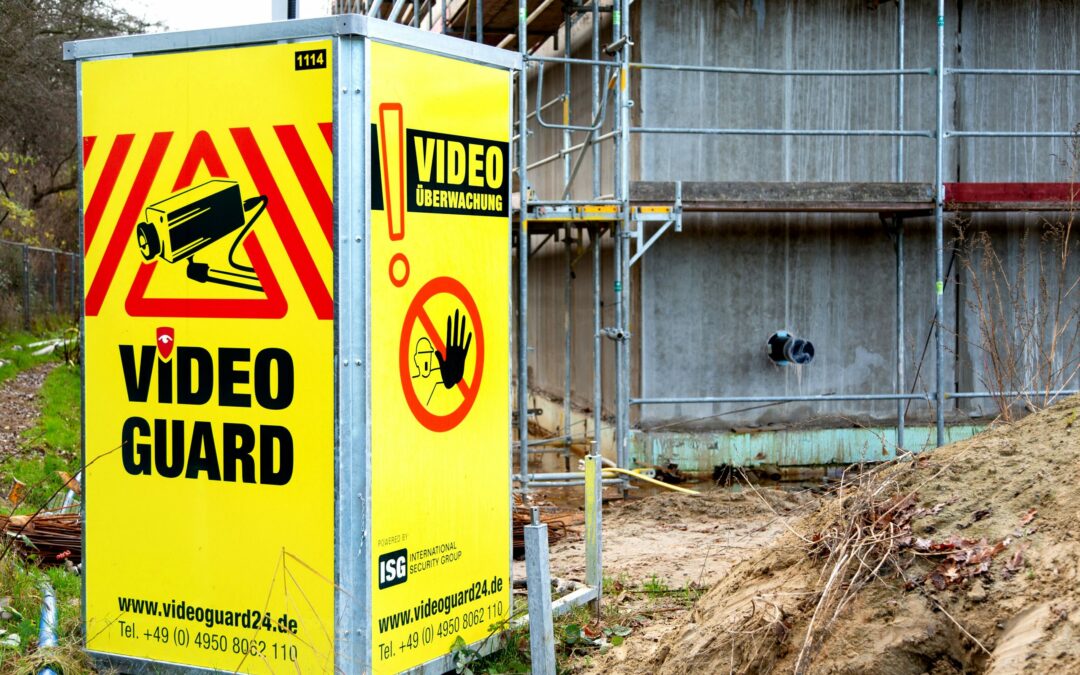 Camera towers in use during daycare center construction in Much