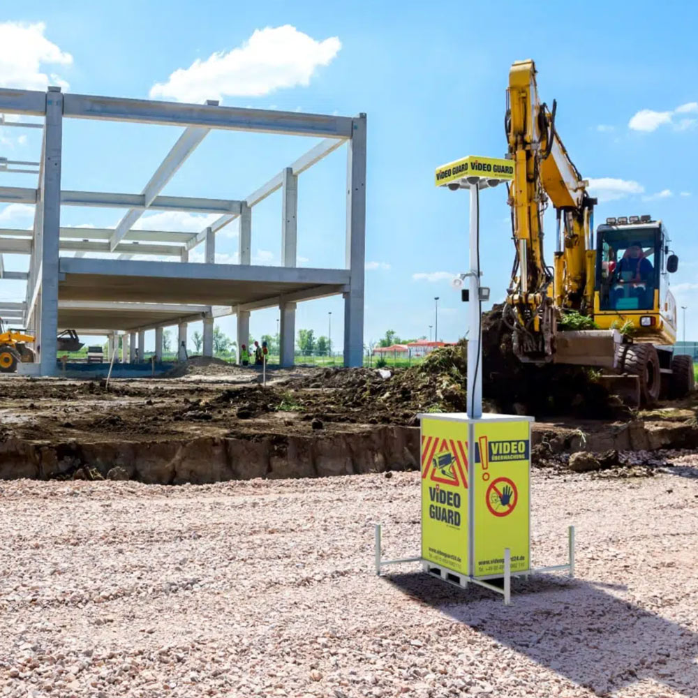 Construction site monitoring with VIDEO GUARD